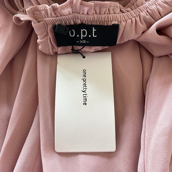 NWT OPT One Pretty Thing Gigi Ruffle Chiffon Dress XS - Picture 10 of 13